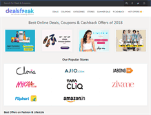 Tablet Screenshot of dealsfreak.com